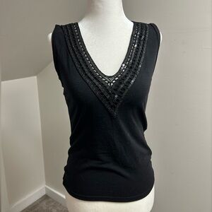 Storm Sequin Black Top